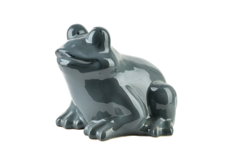 Figurine MAVE BLEUE - Grenouille céramique 21 x 22 x 17 cm - HTC7442 - Mondex