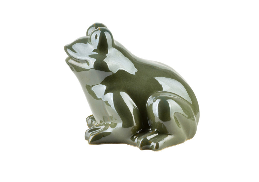 Figurine MAVE VERTE - Grenouille céramique 21 x 22 x 17 cm - HTC7459 - Mondex