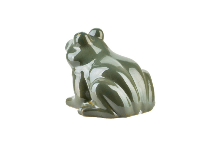 Figurine MAVE VERTE - Grenouille céramique 16 x 15,5 x 13 cm - HTC7473 - Mondex 2