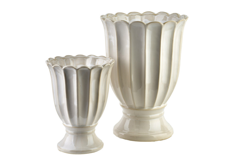 Vase EVAM L - Céramique 17x17x22cm - HTC7640 - Mondex