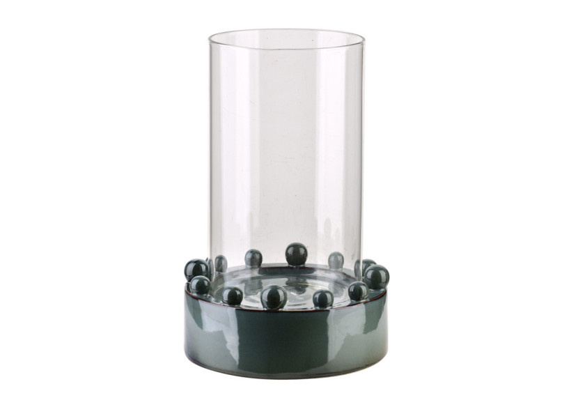 Bougeoir EVAM BLUE XL - Élégance 20x20x30cm - HTC7688 - Mondex