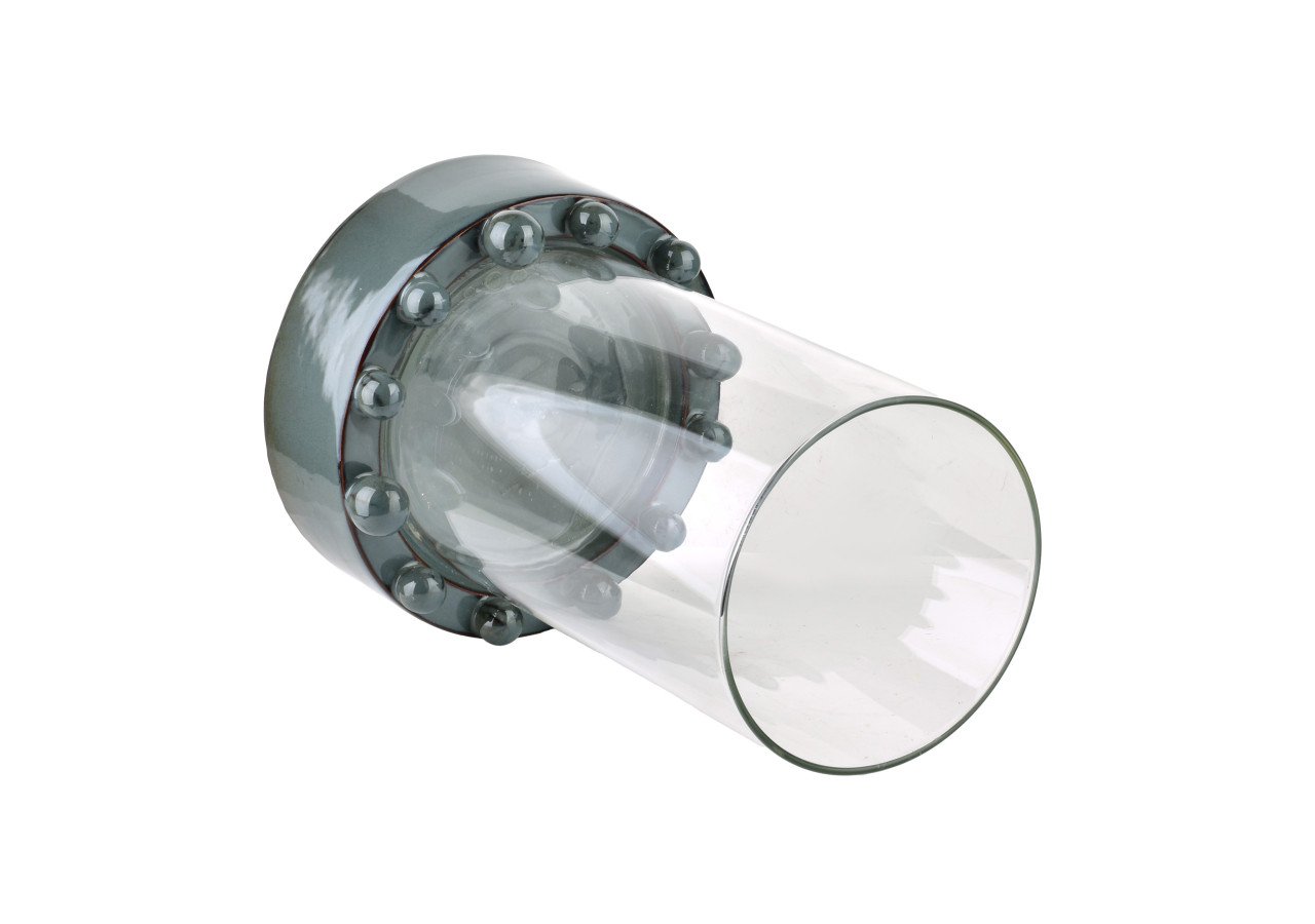 Bougeoir EVAM BLUE XL - Élégance 20x20x30cm - HTC7688 - Mondex