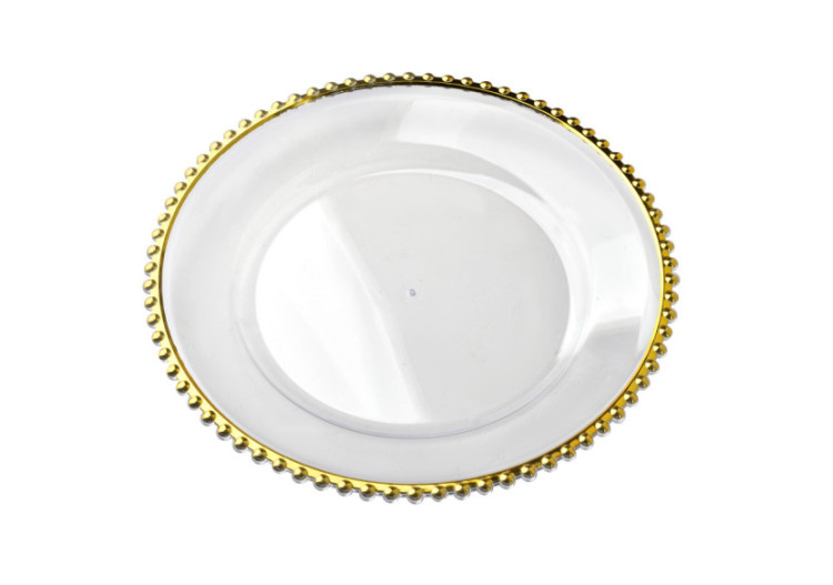 Sous-plat Décoratif BLANCHE CLEAR - 33x1,5cm - HTOS1259 - Mondex