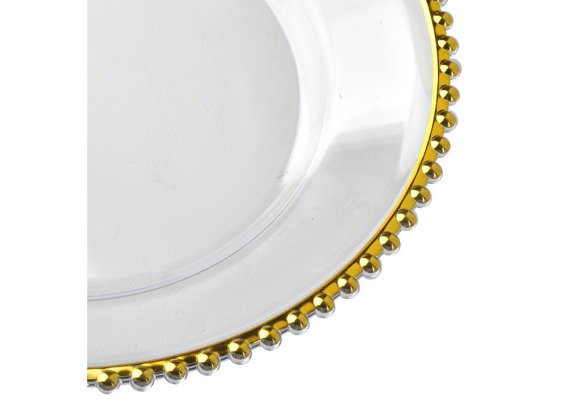 Sous-plat Décoratif BLANCHE CLEAR - 33x1,5cm - HTOS1259 - Mondex