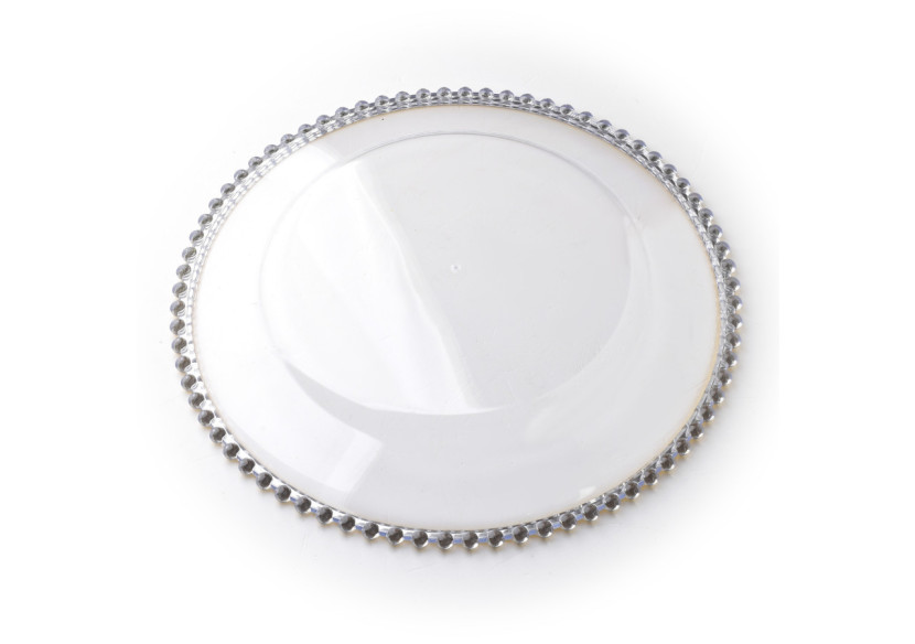 Sous-plat Décoratif BLANCHE CLEAR - 33x1,5cm - HTOS1266 - Mondex