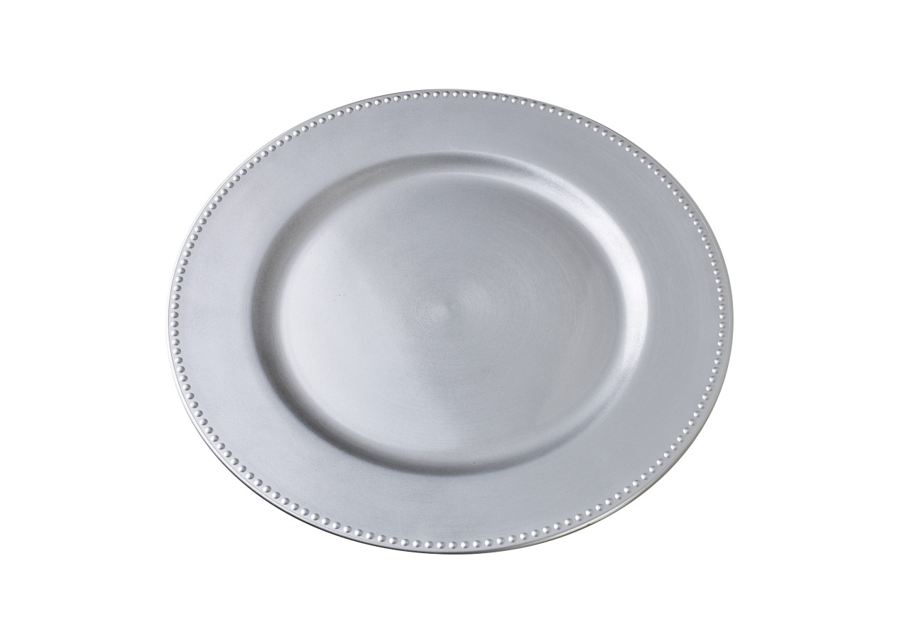 Sous-plat Décoratif BLANCHE SILVER - 33x1,5cm - HTOS1303 - Mondex