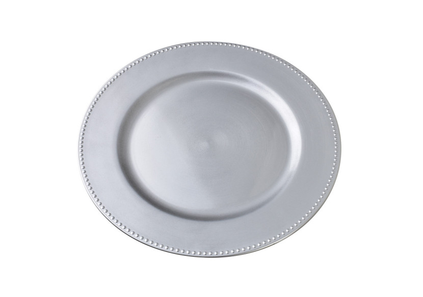 Sous-plat Décoratif BLANCHE SILVER - 33x1,5cm - HTOS1303 - Mondex