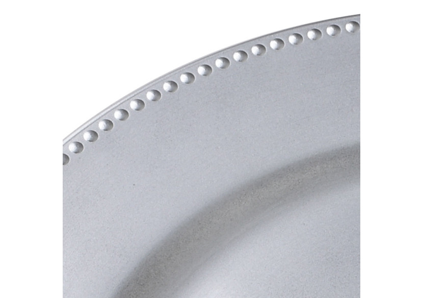 Sous-plat Décoratif BLANCHE SILVER - 33x1,5cm - HTOS1303 - Mondex