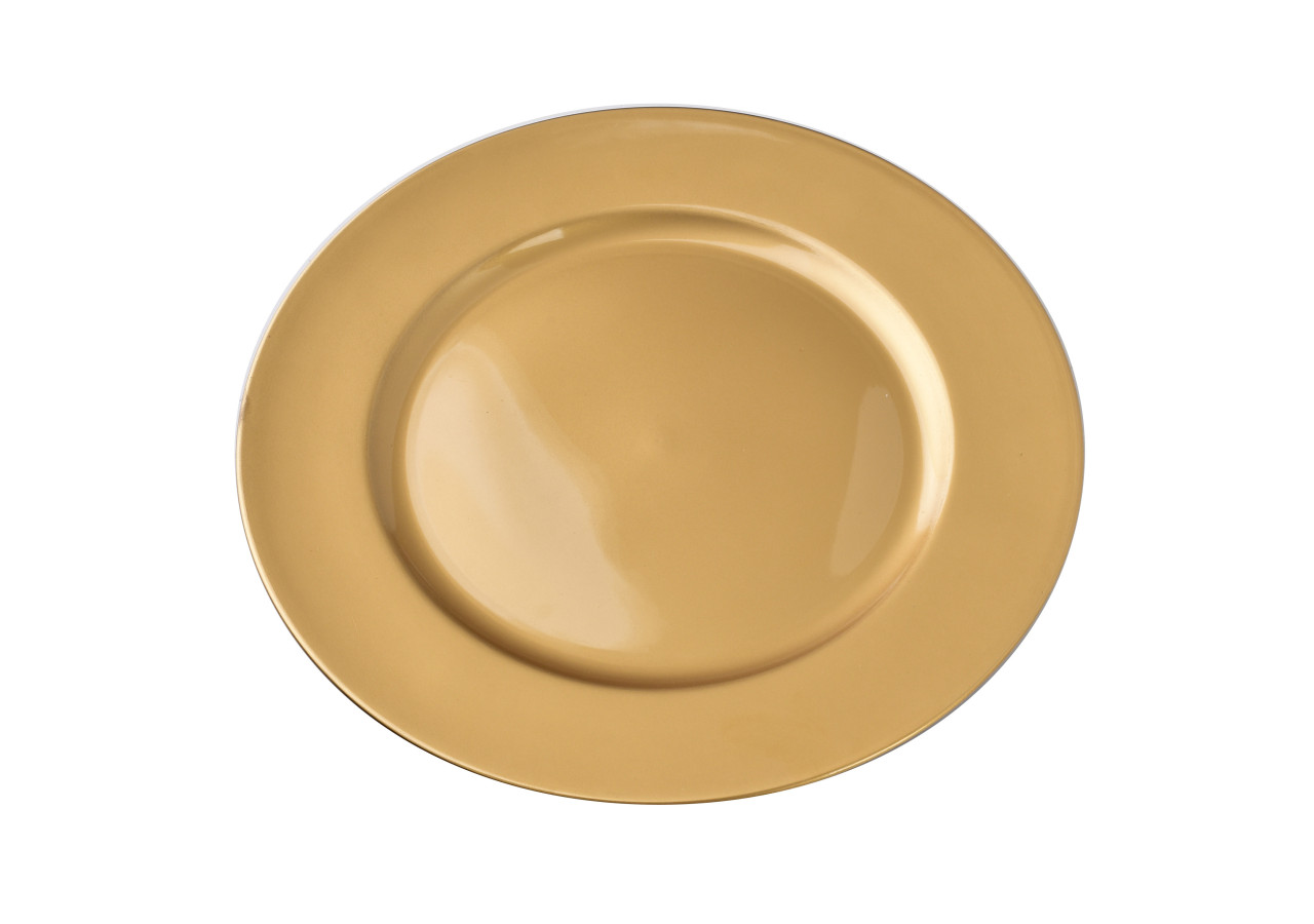 Sous-plat Décoratif BLANCHE GOLD - 33x1,5cm - HTOS1310 - Mondex