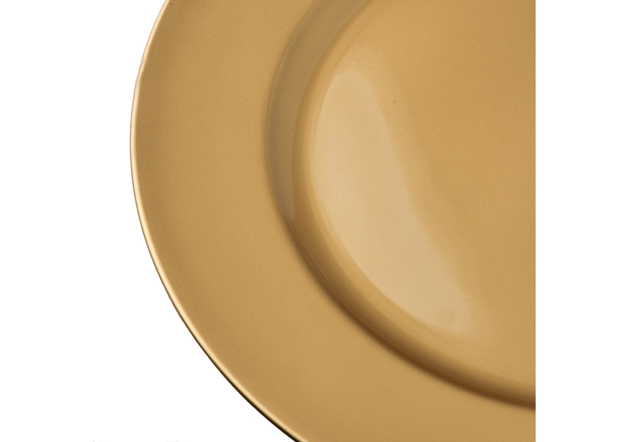 Sous-plat Décoratif BLANCHE GOLD - 33x1,5cm - HTOS1310 - Mondex