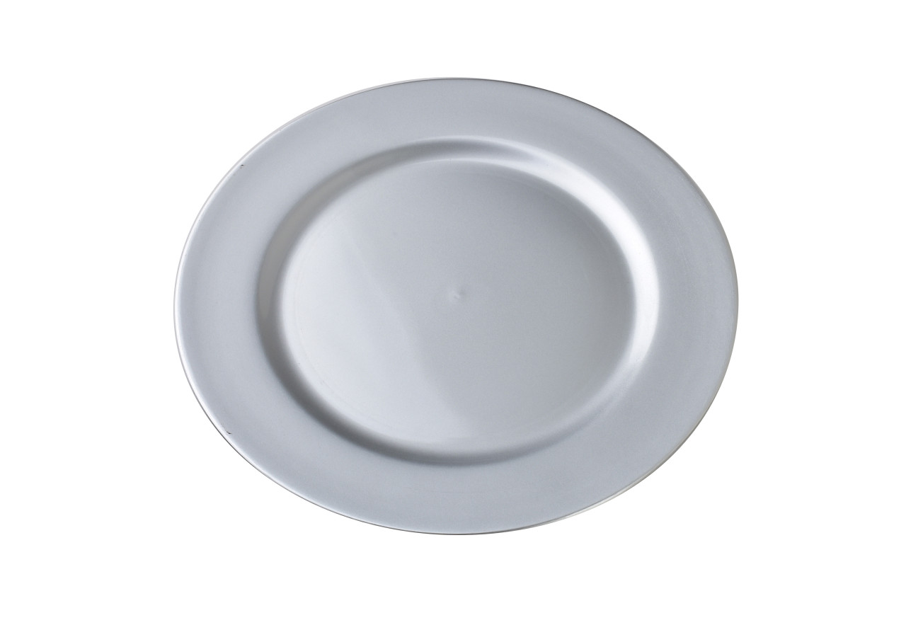Sous-plat Décoratif BLANCHE SILVER - 33x1,5cm - HTOS1327 - Mondex