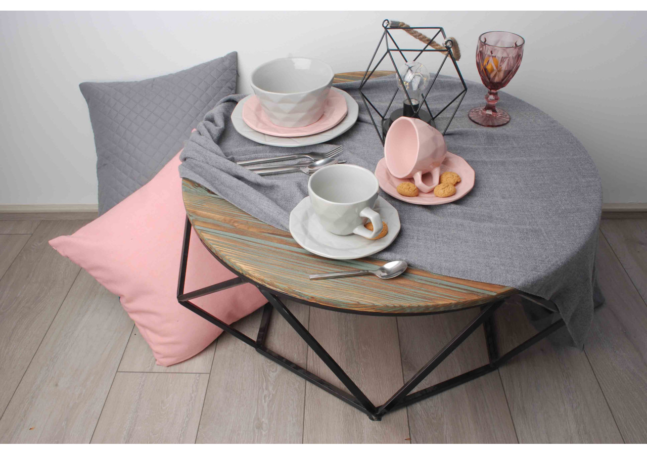 Assiette à dîner ADEL PINK - Céramique 24cm - HTPR2180-PROM - Affekdesign By Mondex