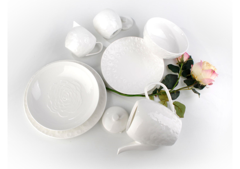 Ensemble de 2 Assiettes ROSE2 - Porcelaine 21cm - HTD1891-PROM - Affekdesign By Mondex Ensemble de 2 Assiettes ROSE2 - Porcelaine 21cm - HTD1891-PROM - Affekdesign By Mondex