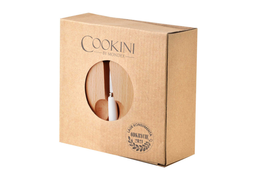 Sucrier BASIC KITCHEN - Porcelaine avec Cuillère 14,7x6cm - HTNC5790-PROM - Cookini By Mondex