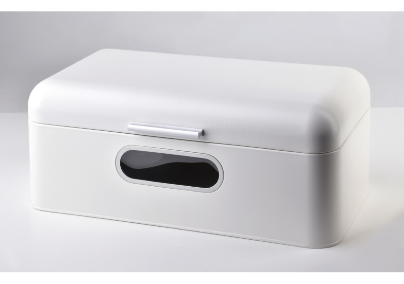 Pain SAMUEL - Boîte à pain en acier 42x22,5xH17cm - HTBC3709-PROM - Cookini By Mondex Pain SAMUEL - Boîte à pain en acier 42x22,5xH17cm - HTBC3709-PROM - Cookini By Mondex