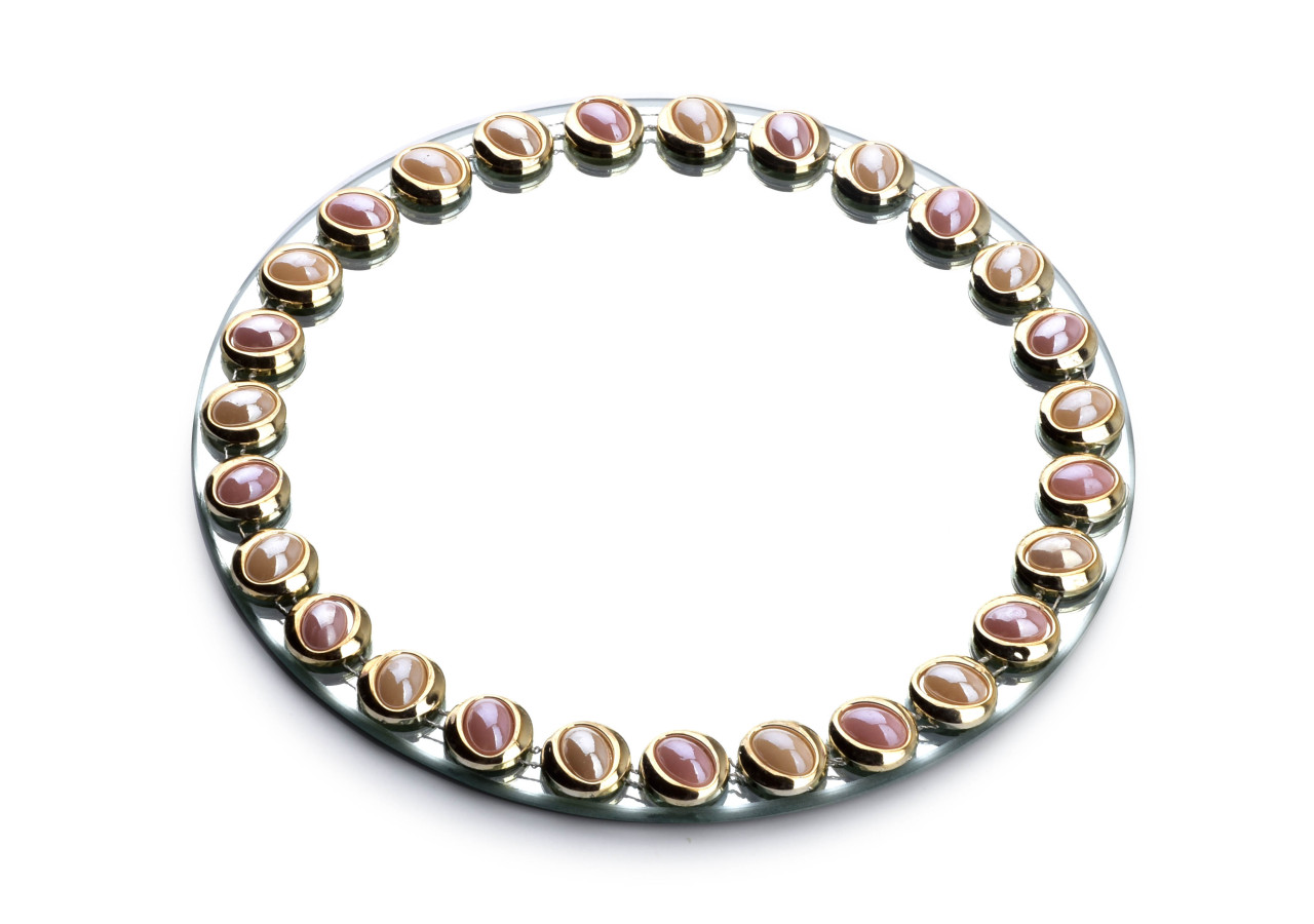 Plateau Décoratif ELIA PINK - Miroir 20xh1cm - HTRJ4645 - Mondex