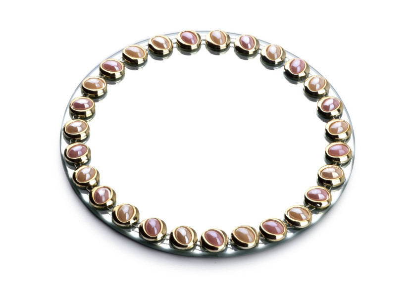 Plateau Décoratif ELIA PINK - Miroir 20xh1cm - HTRJ4645 - Mondex