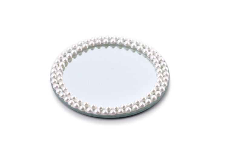 Plateau Décoratif MARGOT PEARL - Verre 15xh1cm - HTRJ4775 - Mondex