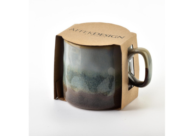 LOTTA - Mug en porcelaine 370ml 8,5x11,5xh8cm BOHO - HTPT1052-PROM - Affekdesign By Mondex 2