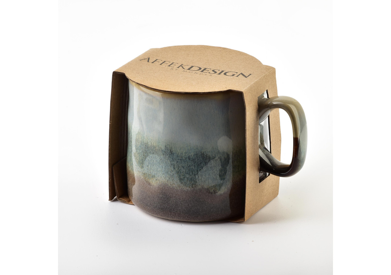 LOTTA - Mug en porcelaine 370ml 8,5x11,5xh8cm BOHO - HTPT1052-PROM - Affekdesign By Mondex
