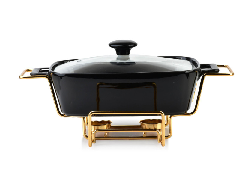 Plat chauffant MODERN KITCHEN - 1,4L en céramique 36x25x15cm - HTN3157-PROM - Allesken