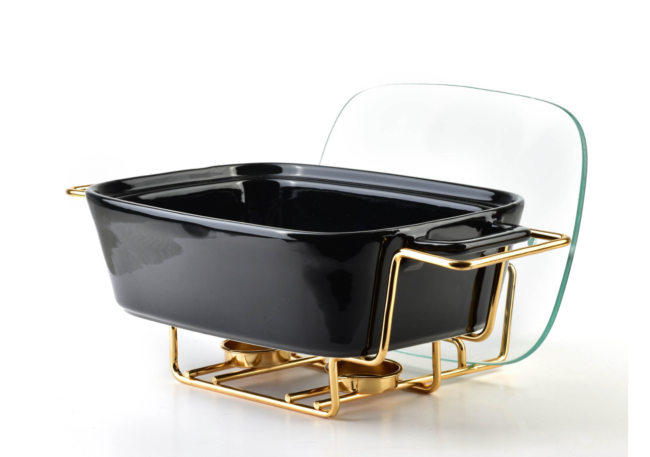 Plat chauffant MODERN KITCHEN - 1,4L en céramique 36x25x15cm - HTN3157-PROM - Allesken