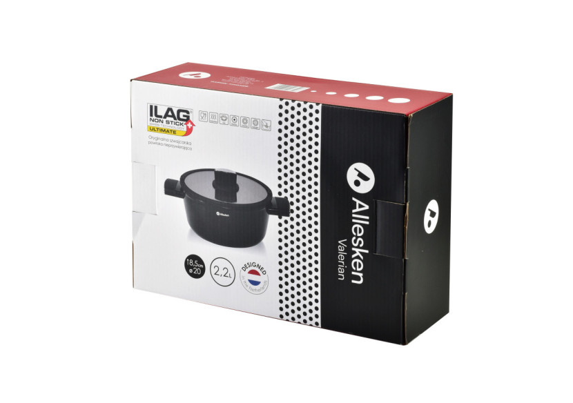 Garnek VALERIAN - 2,2L 20x30xh8,5cm avec revêtement ILAG ULTIMATE - HTXD3508-CX - Allesken Garnek VALERIAN - 2,2L 20x30xh8,5cm avec revêtement ILAG ULTIMATE - HTXD3508-CX - Allesken