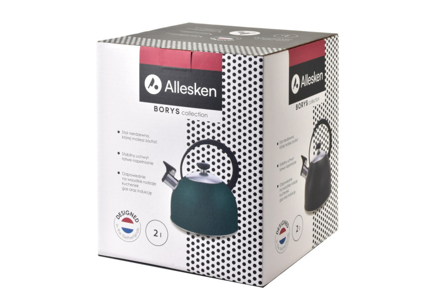 Bouilloire BORYS GREEN - Acier inoxydable 2,0L, élégance et fonctionnalité - HTXD6714-CX - Allesken