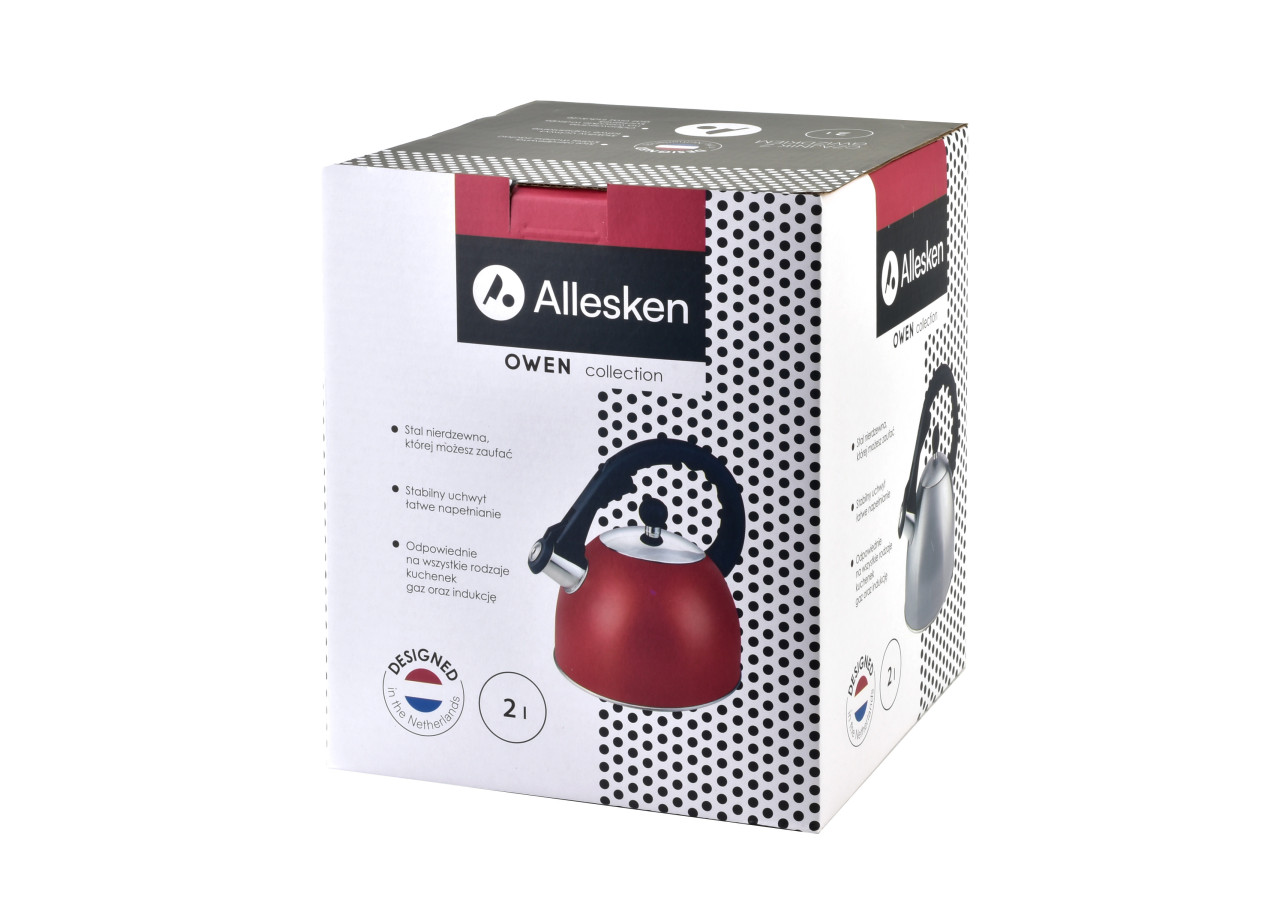 Bouilloire OWEN NOIRE - Acier inoxydable 2,0L - HTXD6790-CX - Allesken