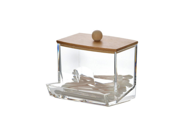 Distributeur de Cotons BEA - 8,5 x 5,5 x 8,5 cm - HTUA6967 - Bathlab By Mondex