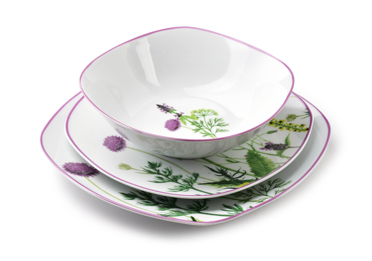 Service de Table VILLAGE LAN - 18 pièces pour 6 personnes - HTTB9289 - Affekdesign By Mondex