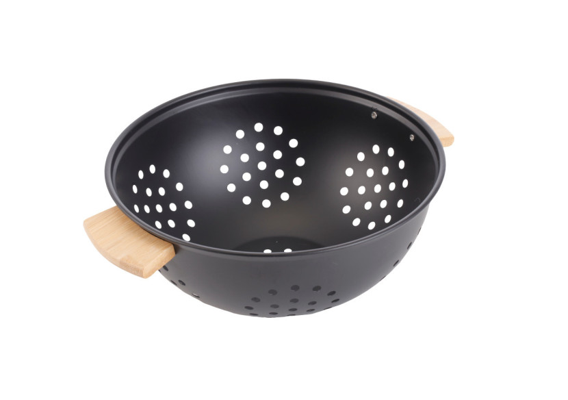 Passoire MODERN KITCHEN - 24xH10cm avec poignées en bambou - HTXD0186 - Allesken Passoire MODERN KITCHEN - 24xH10cm avec poignées en bambou - HTXD0186 - Allesken