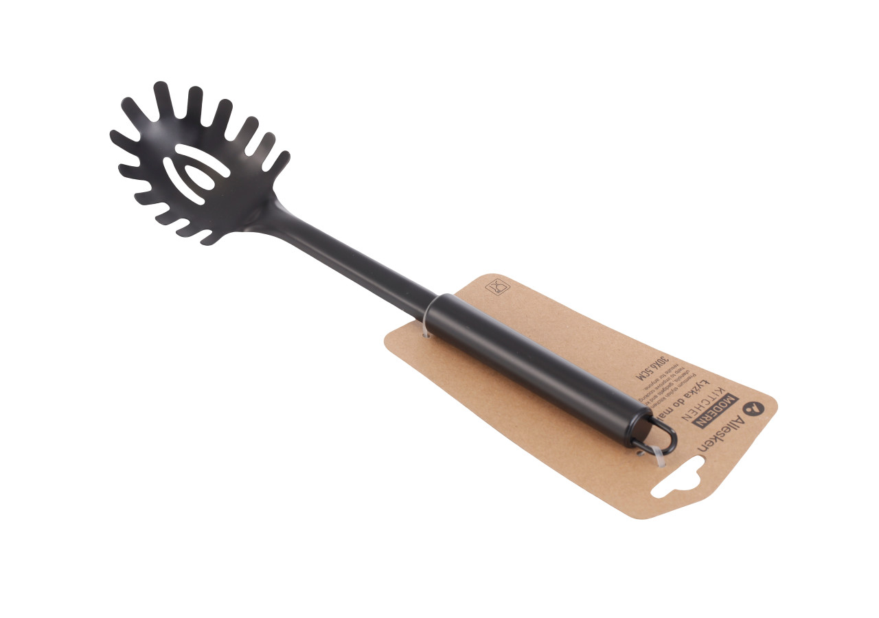 Pince à pâtes MODERN KITCHEN - Acier inoxydable noir 30x6,5cm - HTXD0292 - Allesken