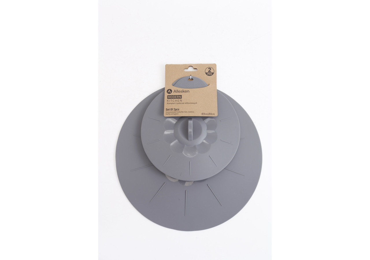 Ensemble de 2 couvercles en silicone MODERN KITCHEN - 20cm/30cm - HTXD0322 - Allesken