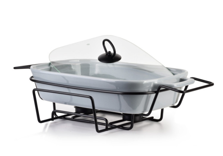 Plat Chauffant MODERN KITCHEN - Rectangulaire 2,1L 41,5 x 25,6 x H15cm - HTN0932-PROM - Allesken 2