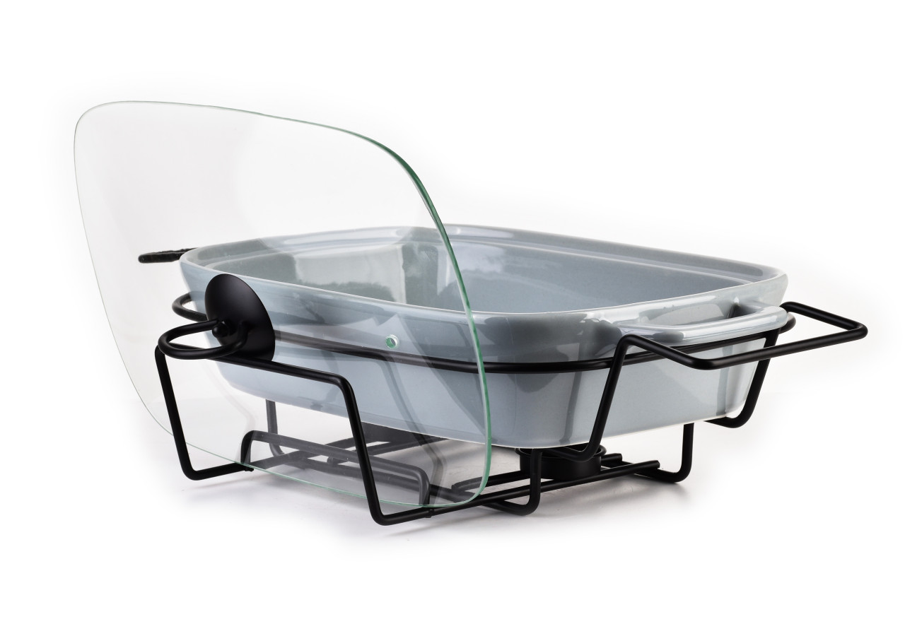 Plat Chauffant MODERN KITCHEN - Rectangulaire 2,1L 41,5 x 25,6 x H15cm - HTN0932-PROM - Allesken