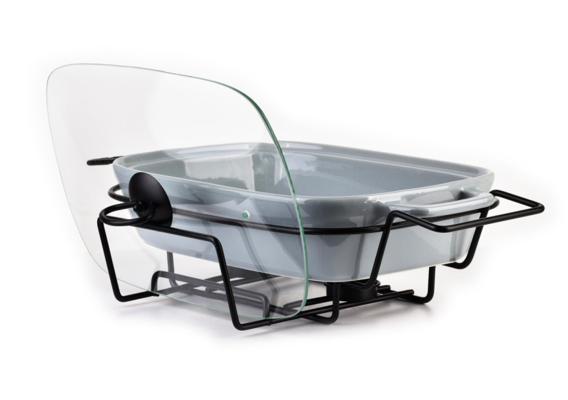 Plat Chauffant MODERN KITCHEN - Rectangulaire 2,1L 41,5 x 25,6 x H15cm - HTN0932-PROM - Allesken