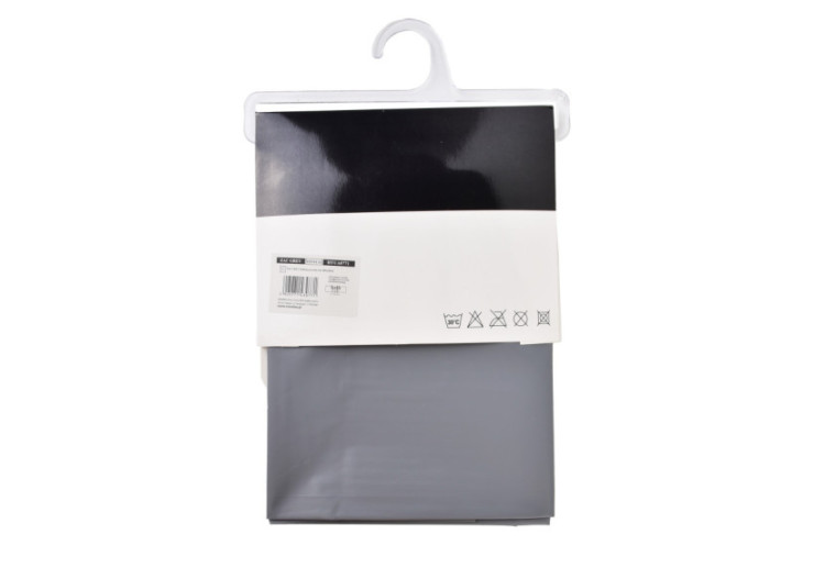 Rideau de douche ZAC GREY - 180x180cm avec 12 œillets - HTUA0771 - Bathlab By Mondex 2