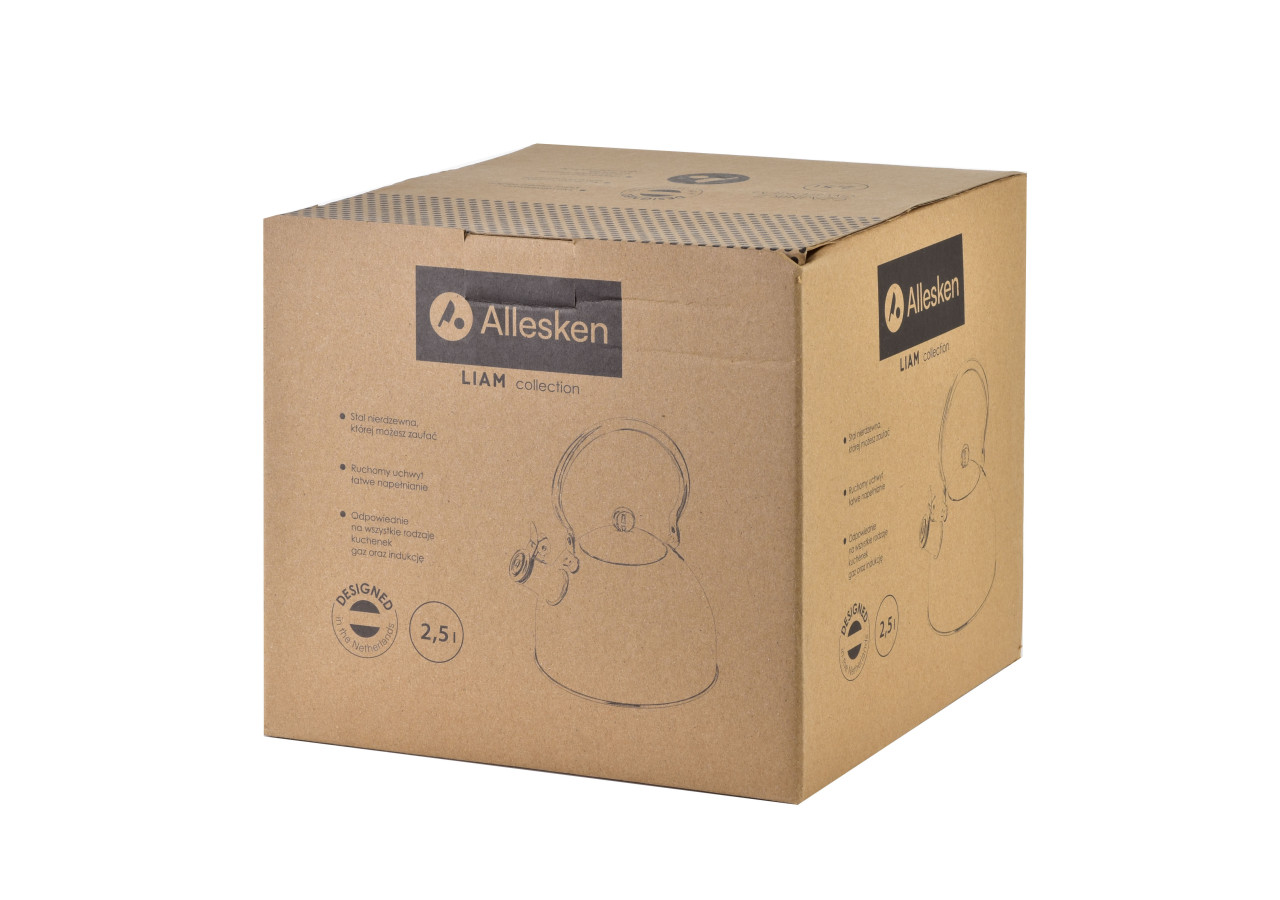 Cafetière LIAM BLACK - 2,5L en Acier Inoxydable - HTXA6805-CX - Allesken