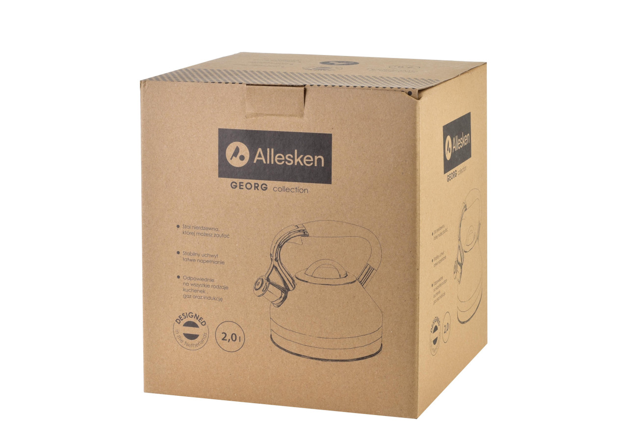 Cafetière GEORG BLUE - 2,0L en acier inoxydable, design chic - HTXA6843-PROM - Allesken