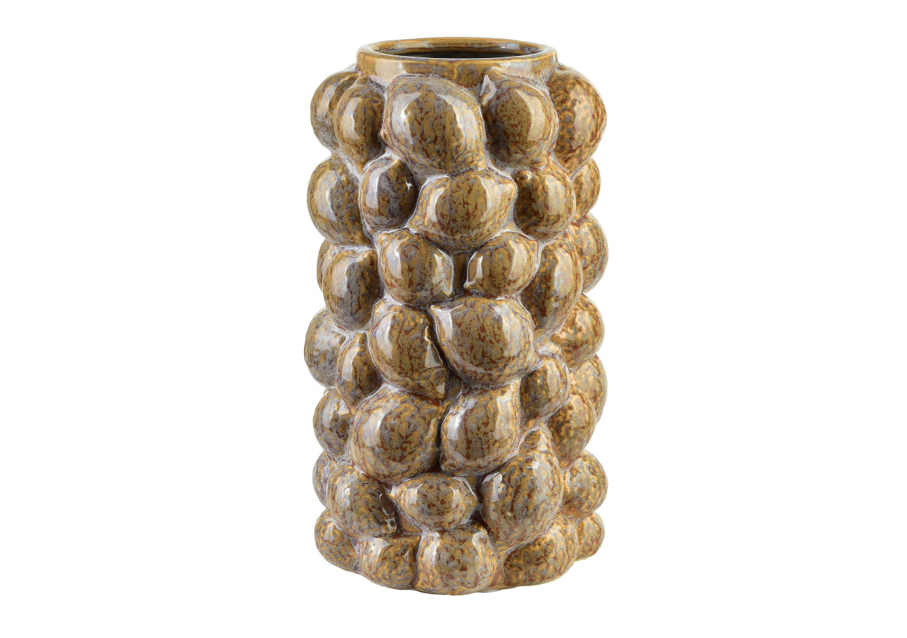 Vase YARINE LEMON - Dimensions 14x14x26 cm - HTTS1792 - Mondex