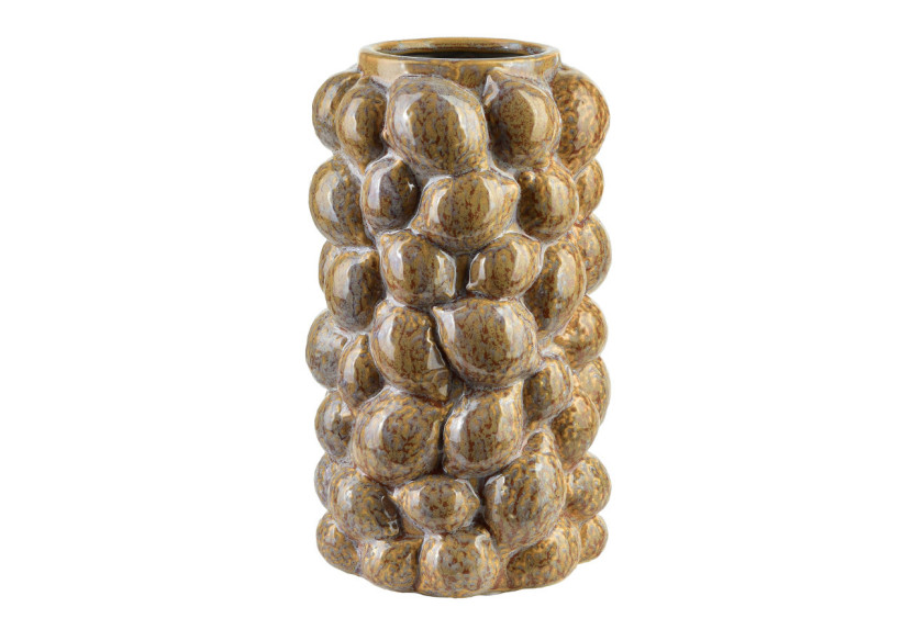 Vase YARINE LEMON - Dimensions 14x14x26 cm - HTTS1792 - Mondex