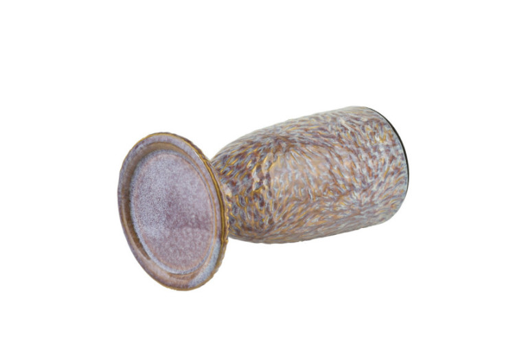 Bougeoir YARINE BEIGE - 11x10x20cm pour une touche de sophistication - HTTS2003 - Mondex 2