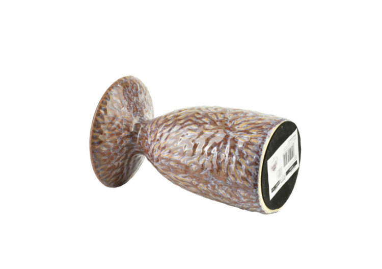 Bougeoir YARINE BEIGE - 10,5x8,5x16,5cm pour une ambiance chaleureuse - HTTS2010 - Mondex 2