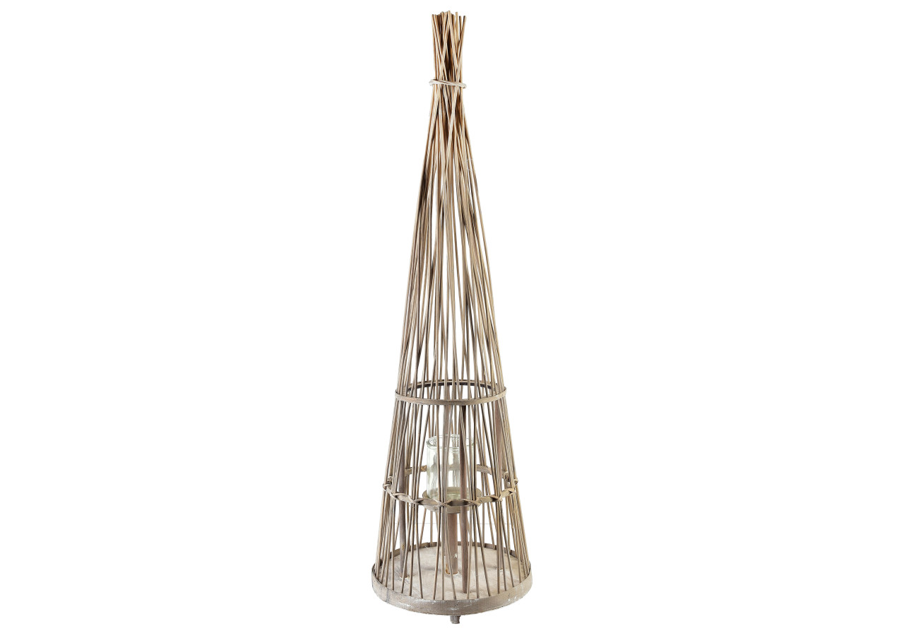 Lampion LUCIE GREY 30x110cm - Éclairez votre espace avec style - HTO3130 - Mondex