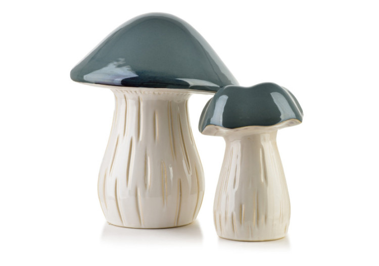 MAVE - Figurine Champignon en céramique 16x16x22cm - HTC7404 - Mondex 2