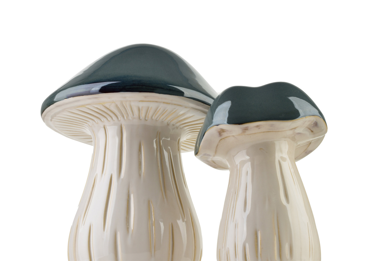 MAVE - Figurine Champignon en céramique 26x26x31,5cm - HTC7411 - Mondex