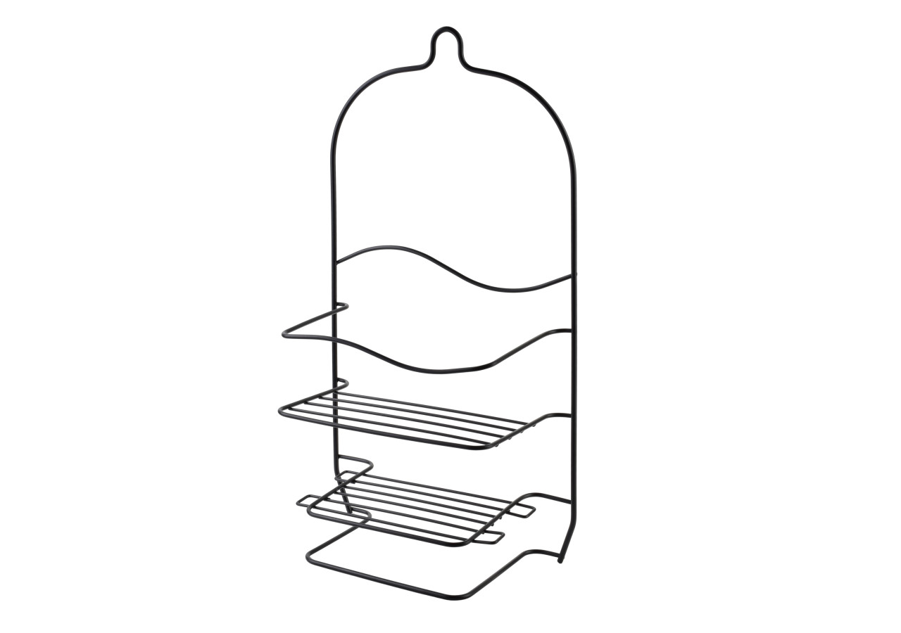 Porte-serviettes de Salle de Bain CARL BLACK - Dimensions 21,5x11x40,5cm - HTWM2607 - Mondex