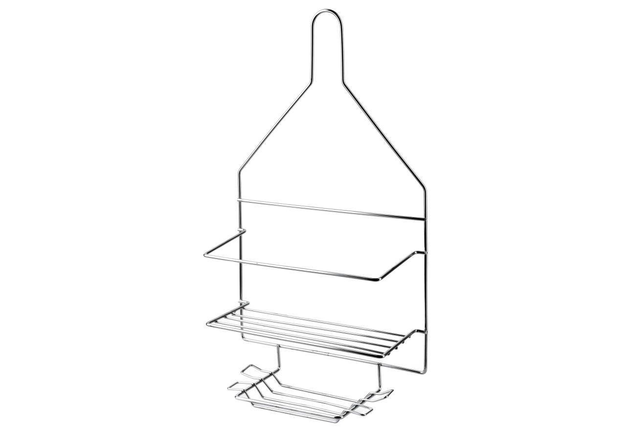 Porte-serviettes de Salle de Bain CARL SILVER - 2 Crochets 23x9,5x41,5cm - HTWM2614 - Mondex