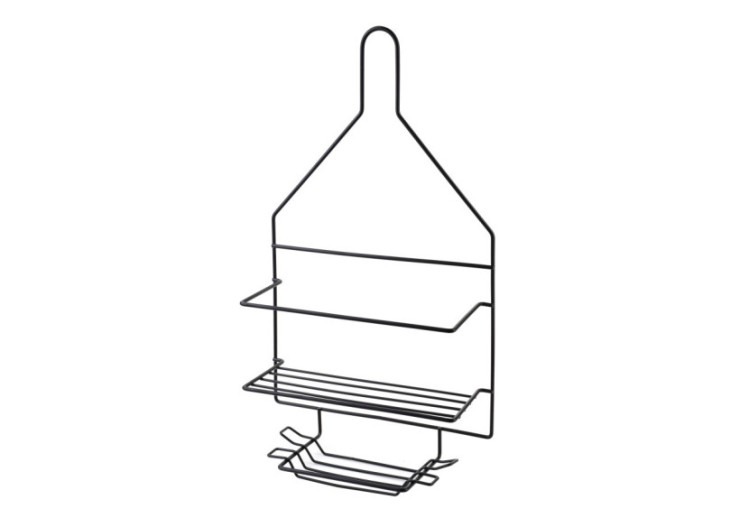 Porte-serviettes de Salle de Bain CARL BLACK - 2 Crochets 23x9,5x41,5cm - HTWM2621 - Mondex